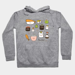 Sushi Collage Hoodie